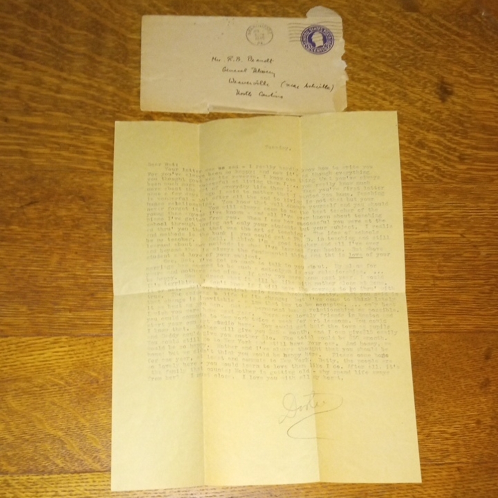 Vintage Letter Art Poster